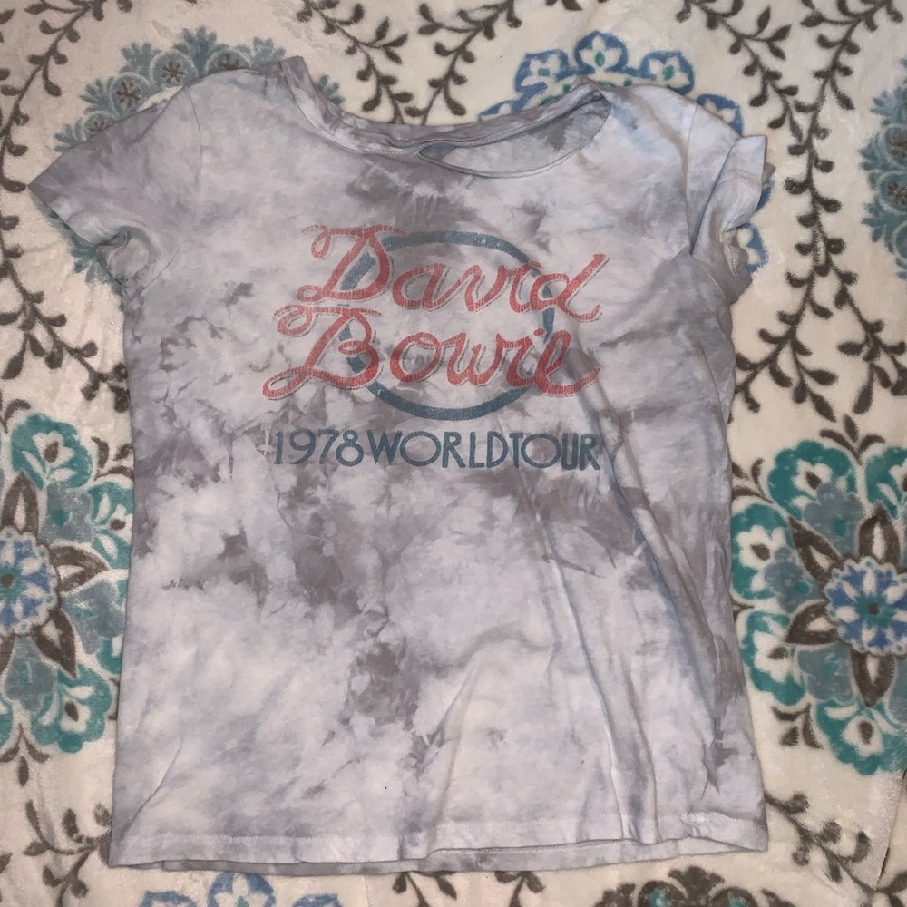 Tie Dye Gray David Bowie Shirt!